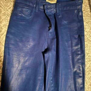Lagence coated blue jeans
